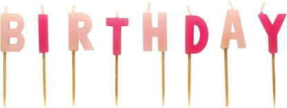 Amscan: Candle Happy Birthday Pink Q