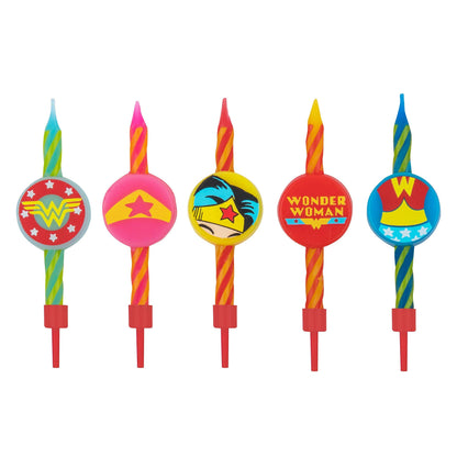 Cinereplicas DC Comics - Candele Wonder Woman (set da 10) - Licenza ufficiale
