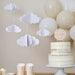Ginger Ray-Decorazioni da appendere-Nuvole 3D-Bianco, HBA-108