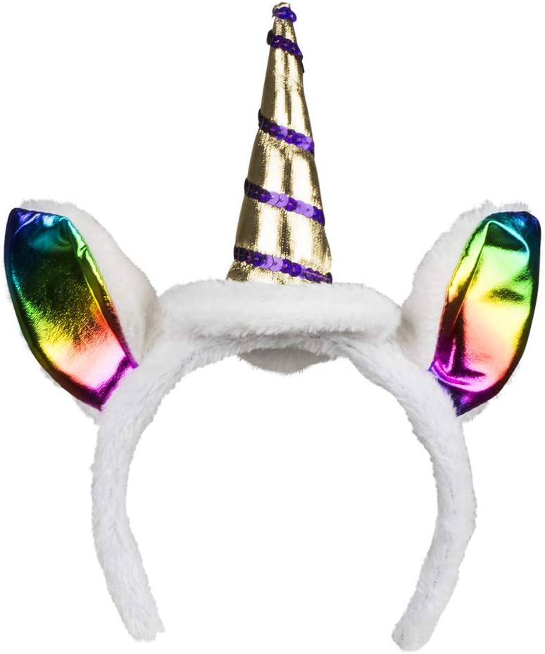 Set Unicorno (tiara con corno e coda), multicolor