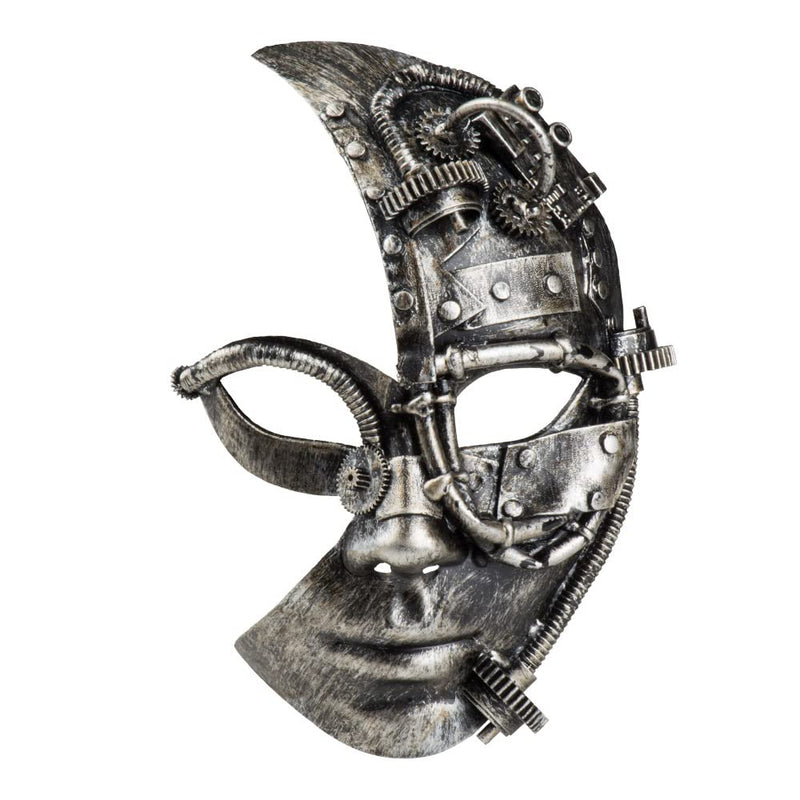 Boland 54524 - Maschera Radarpunk, maschera steampunk per il viso, maschera per gli occhi con elastico, accessorio per costumi di carnevale, halloween e feste a tema
