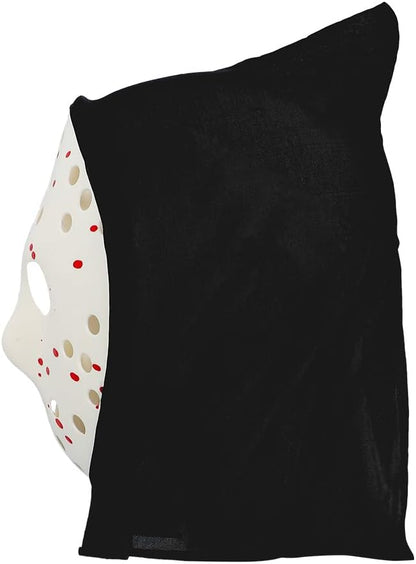 Boland 72324 - Maschera Killer del freddo con cappuccio, maschera horror per carnevale, accessorio per costumi di carnevale, maschera di Halloween