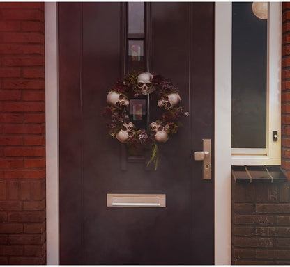 Boland: Pc. Flower Wreath With Skulls (40.5 X 40.5 X 7 H