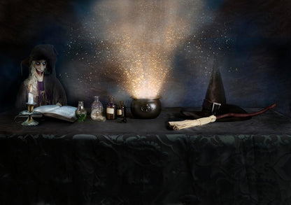 Boland 73091 - Strega volante, 65 cm, decorazione appesa per Halloween, decorazione per feste, decorazione horror per carnevale e feste a tema