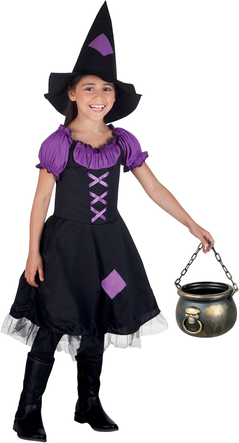 Boland- Strega Costume Bambina Streghetta Imperial Witch, Viola/Nero, 4-6 anni, 78015