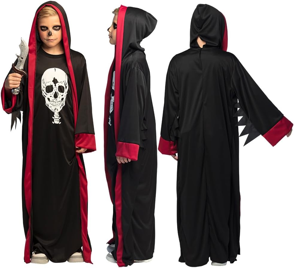 Boland - Costume da cripto Maestro per Bambini, Costumi di Carnevale per Bambini, Costume di Halloween, Costume Horror per Carnevale
