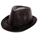 Folat Cappello da Festa Trilby con Paillettes, Nero