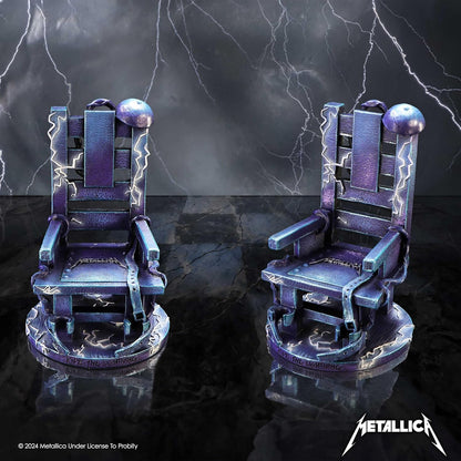 Nemesis Now Metallica Ride The Lightning Stuhlfigur, Kunstharz, gegossen aus feinstem Harz, fachmännisch handbemalt