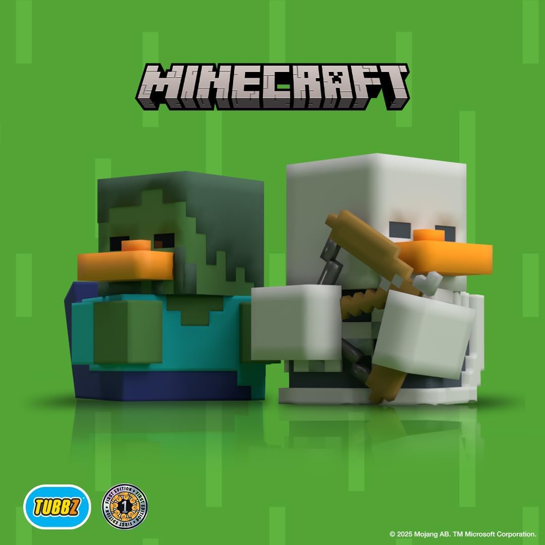 TUBBZ First Edition: Minecraft - Zombie Cosplaying Rubber Duck Vinyl Figure