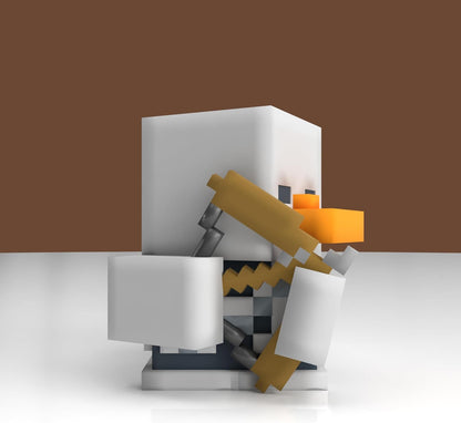 TUBBZ First Edition: Minecraft - Skeleton Cosplaying Rubber Duck Vinyl Figure