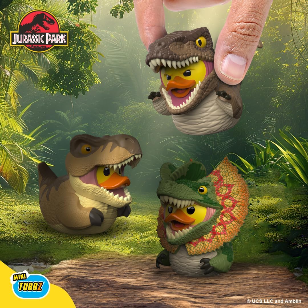 TUBBZ Mini: Jurassic Park - Dilophosaurus Cosplaying Rubber Duck Vinyl Figure