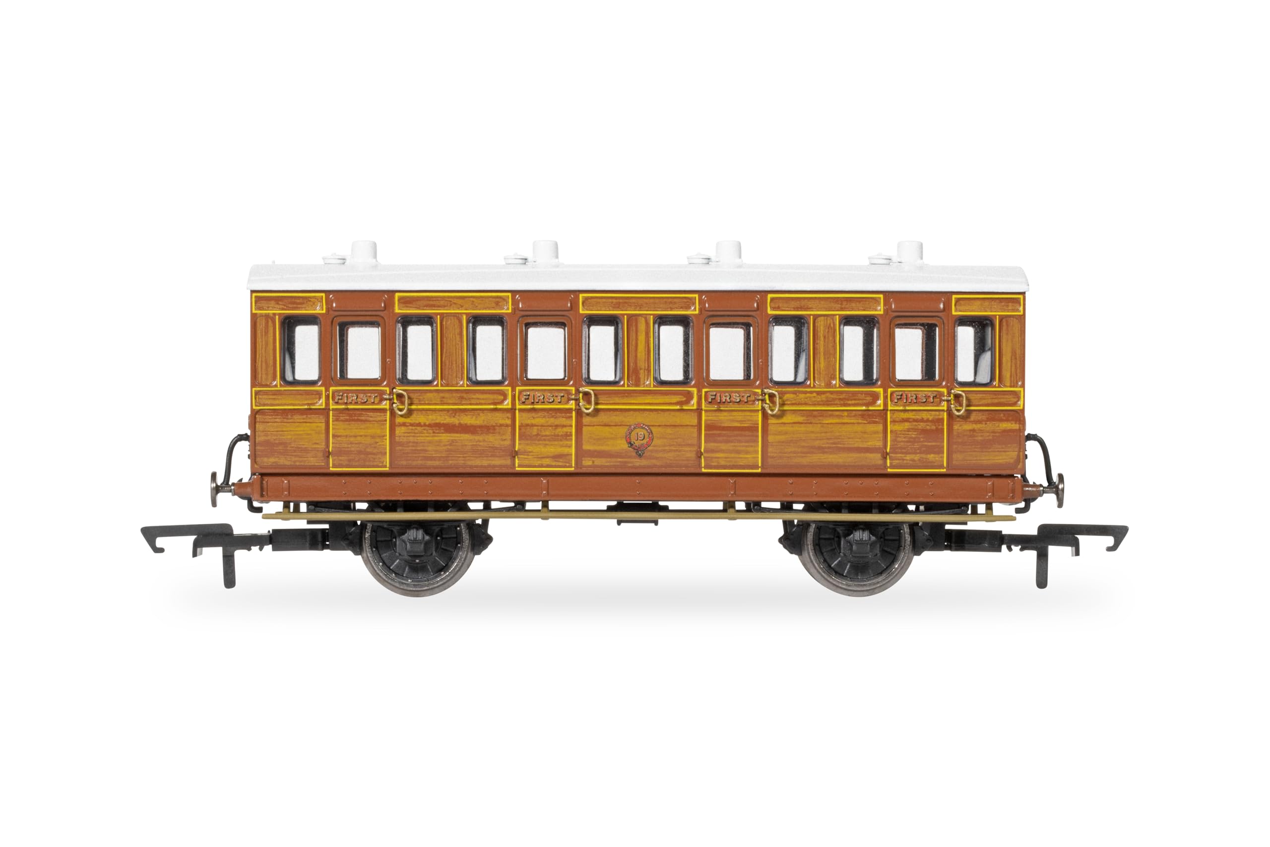 Hornby R40414 IoW CR 4 Wheel Coach 4 Door 1st Class - Era 2 Coaches & Coach Packs