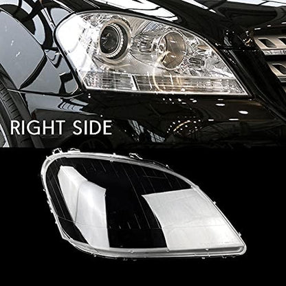 DYBANP Car headlight lens cover,For Mercedes-Benz W164 ML350 500 2005-2008,Car Headlight Lens Cover Headlight Lamp Shade