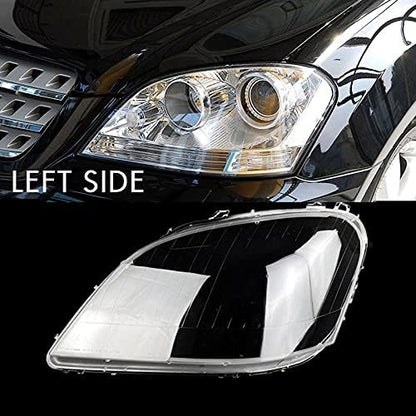 DYBANP Car headlight lens cover,For Mercedes-Benz W164 ML350 500 2005-2008,Car Headlight Lens Cover Headlight Lamp Shade