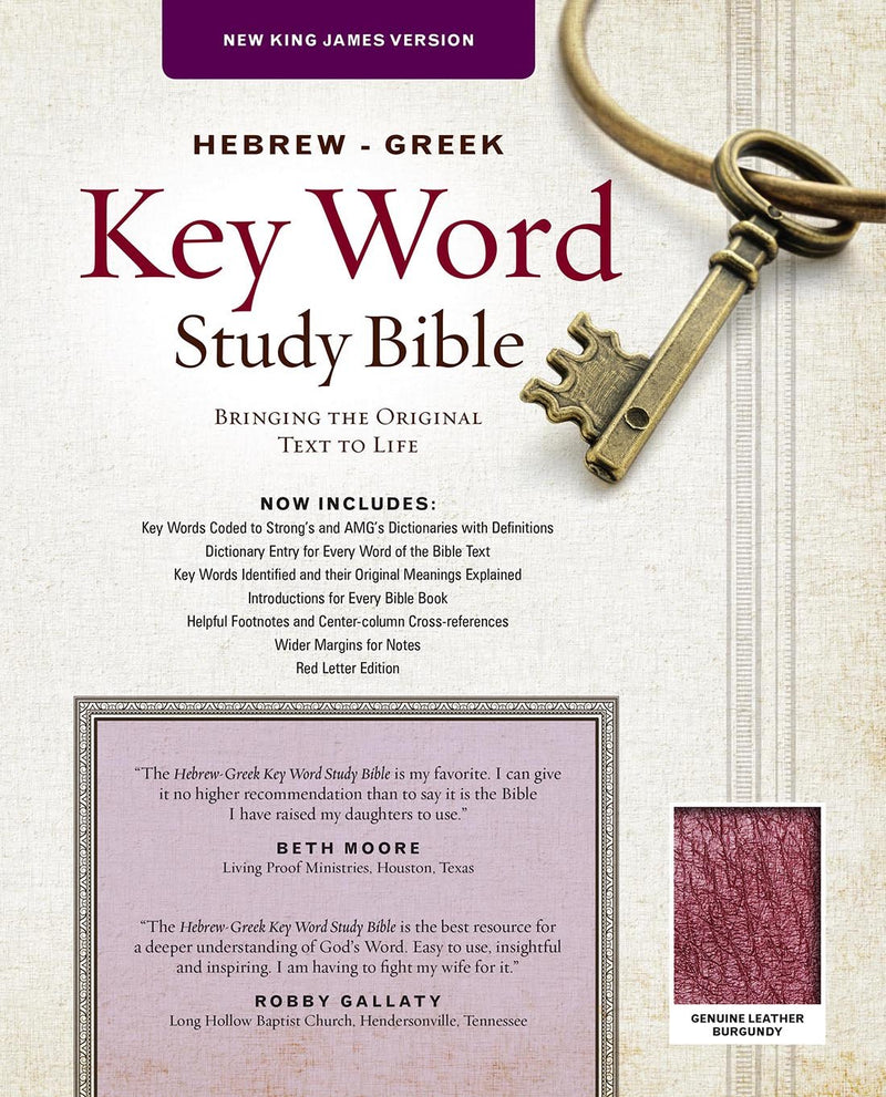 NKJV Hebrew-Greek Key Word Study Bible Burgundy, The