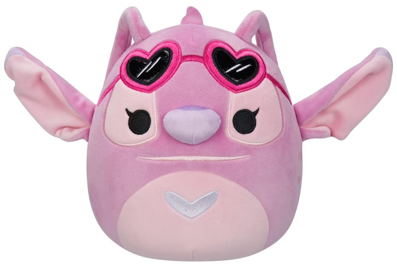 Squishmallows 8'' Valentines Stitch Angel with Heart Glasses, Pink