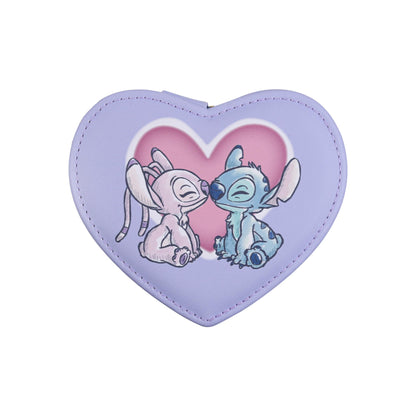 Disney Stitch & Angel Schmuckkästchen mit Reißverschluss in Herzform