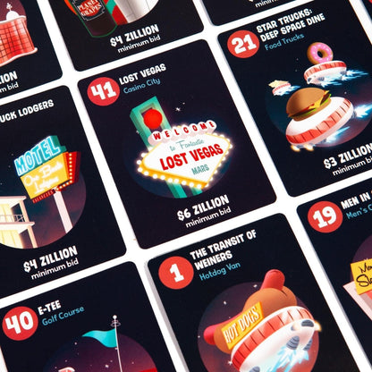 Zillionaires on Mars: Bidding and Bluffing Family Game That's Out of This World