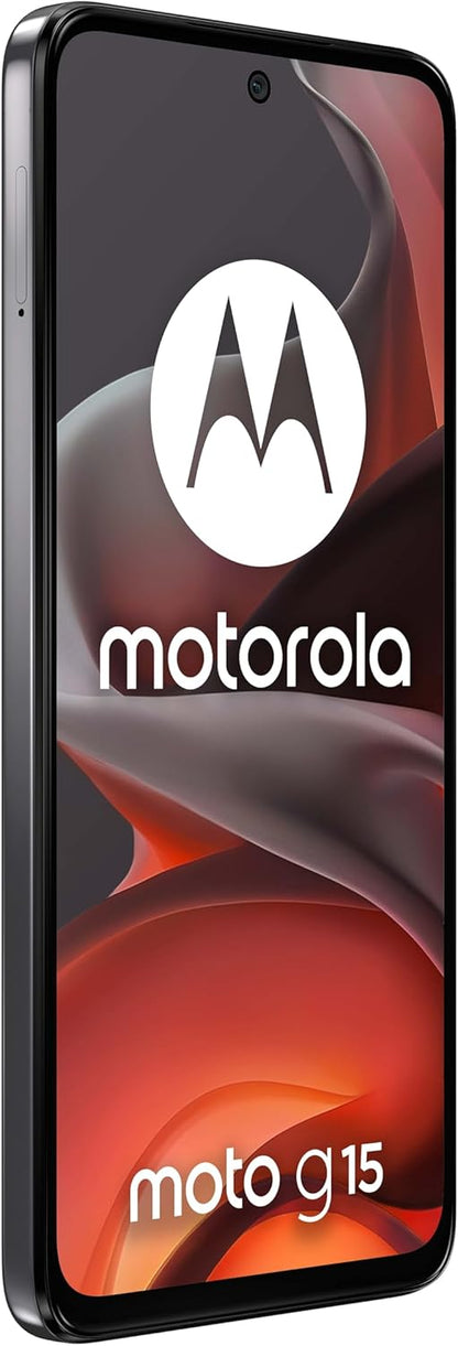 Motorola moto g15 8/512GB, Doppia fotocamera 50+5MP + sensore antisfarfallio, Display 6.72" FHD+ 60Hz, batteria 5200mAh, MediaTek Helio G81, Android 15, Gravity Grey