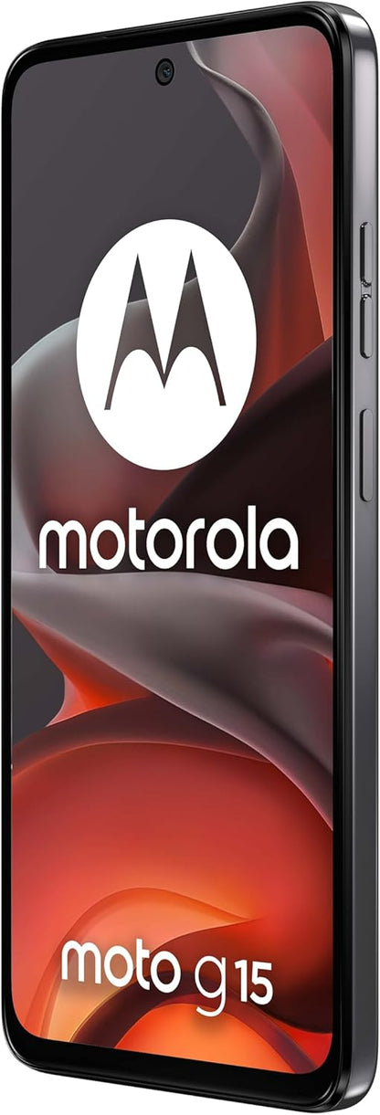 Motorola moto g15 8/512GB, Doppia fotocamera 50+5MP + sensore antisfarfallio, Display 6.72" FHD+ 60Hz, batteria 5200mAh, MediaTek Helio G81, Android 15, Gravity Grey