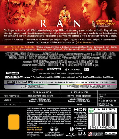 Ran 4K (Bd 4K + Bd Hd)