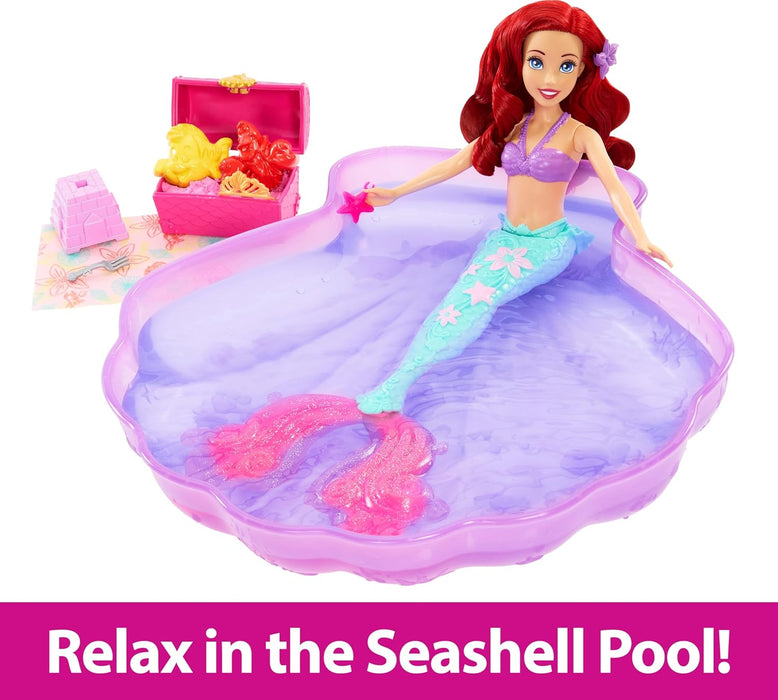 Mattel Disney Princess Ariel Adventures in the Pool Playset for Girls Ages 3 and Up