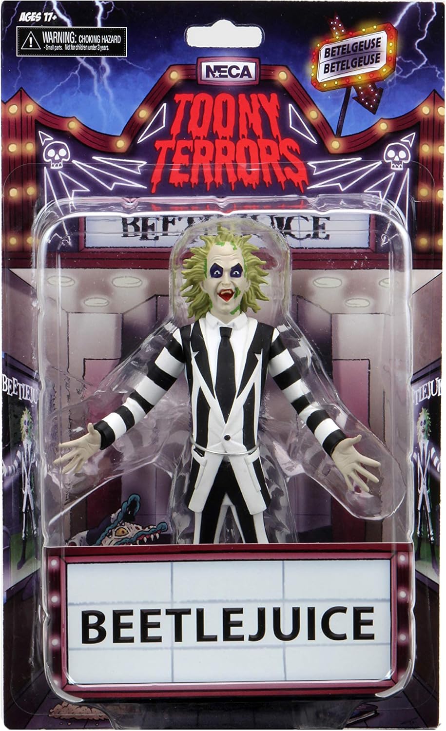 NECA Beetlejuice Toony Terrors Action Figure, 6"