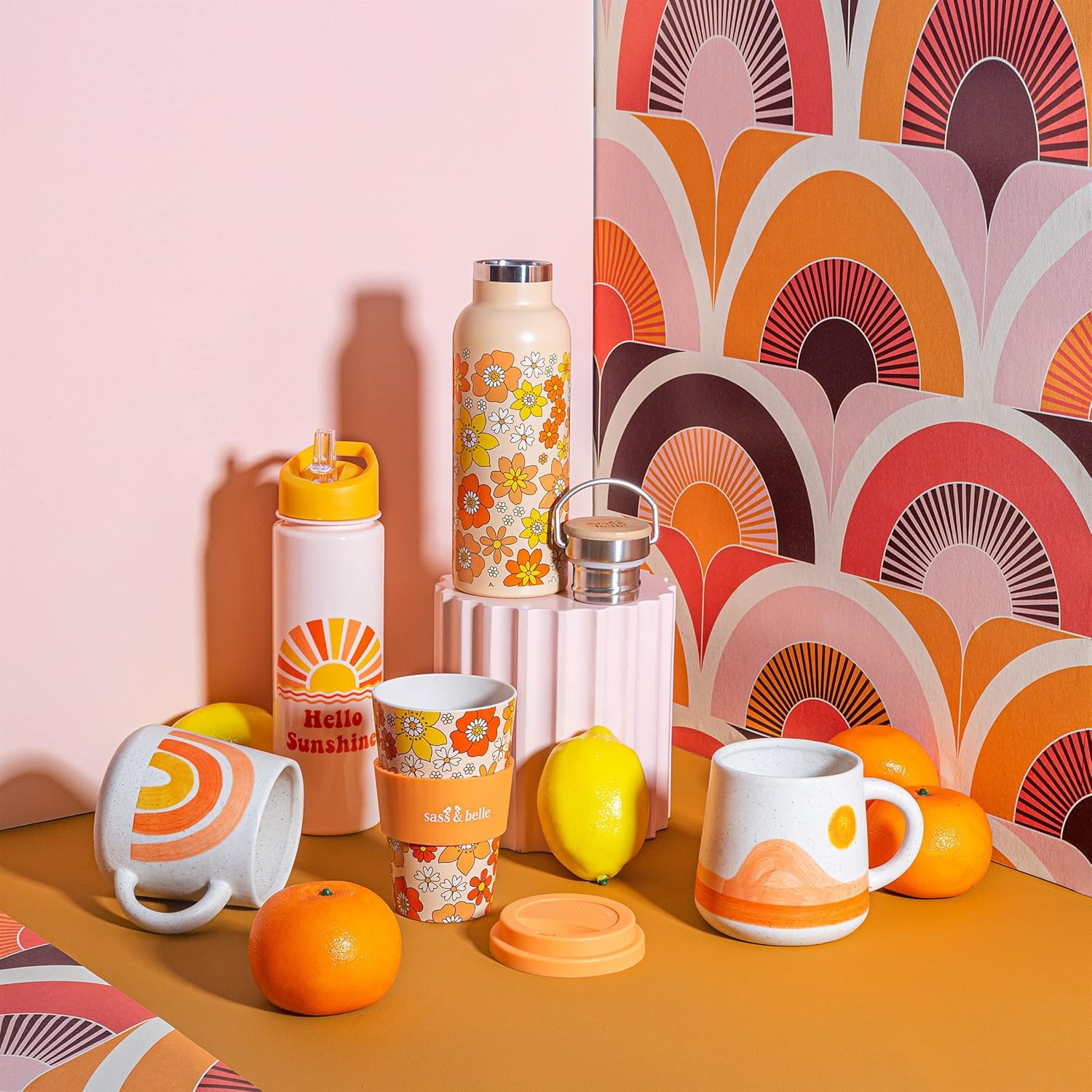 Hello Sunshine Plastic Water Bottle
