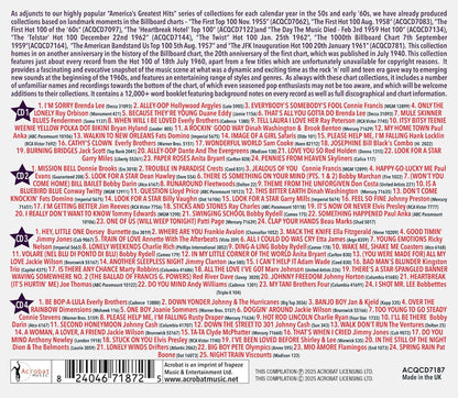 The 20Th Anniversary Billboard Chart July 1960