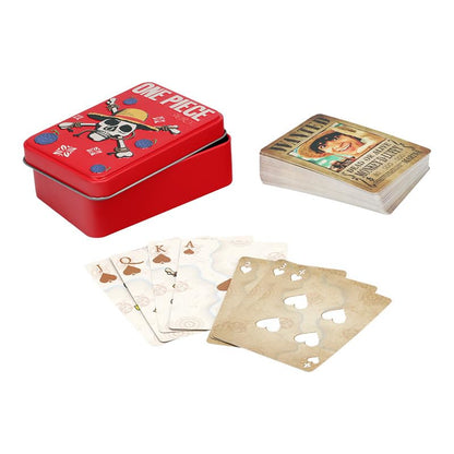 Paladone One Piece Jolly Rogers Playing Cards for Poker, Rummy, Go Fish, Card Games, Officially Licensed Anime Merchandise & Collectible Gift in Metal Tin