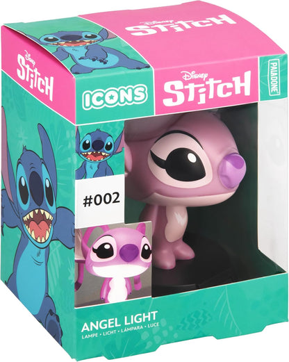 Paladone Disney Angel Mini Icon Light, Officially Licensed Lilo and Stitch LED Lamp for Kids Bedrooms, Home, Desk, Battery Powered Collectible Gift for Movie Fans
