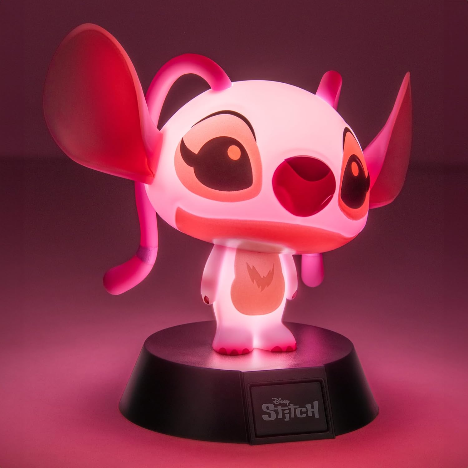Paladone Disney Angel Mini Icon Light, Officially Licensed Lilo and Stitch LED Lamp for Kids Bedrooms, Home, Desk, Battery Powered Collectible Gift for Movie Fans