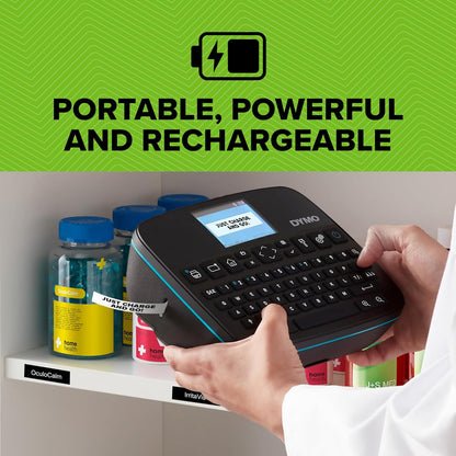 DYMO LabelManager Executive 640 CB Impresora de etiquetas portátil | Máquina etiquetadora compacta | Conectividad dual Bluetooth y USB | Compatible con etiquetas estándar y duraderas DYMO D1
