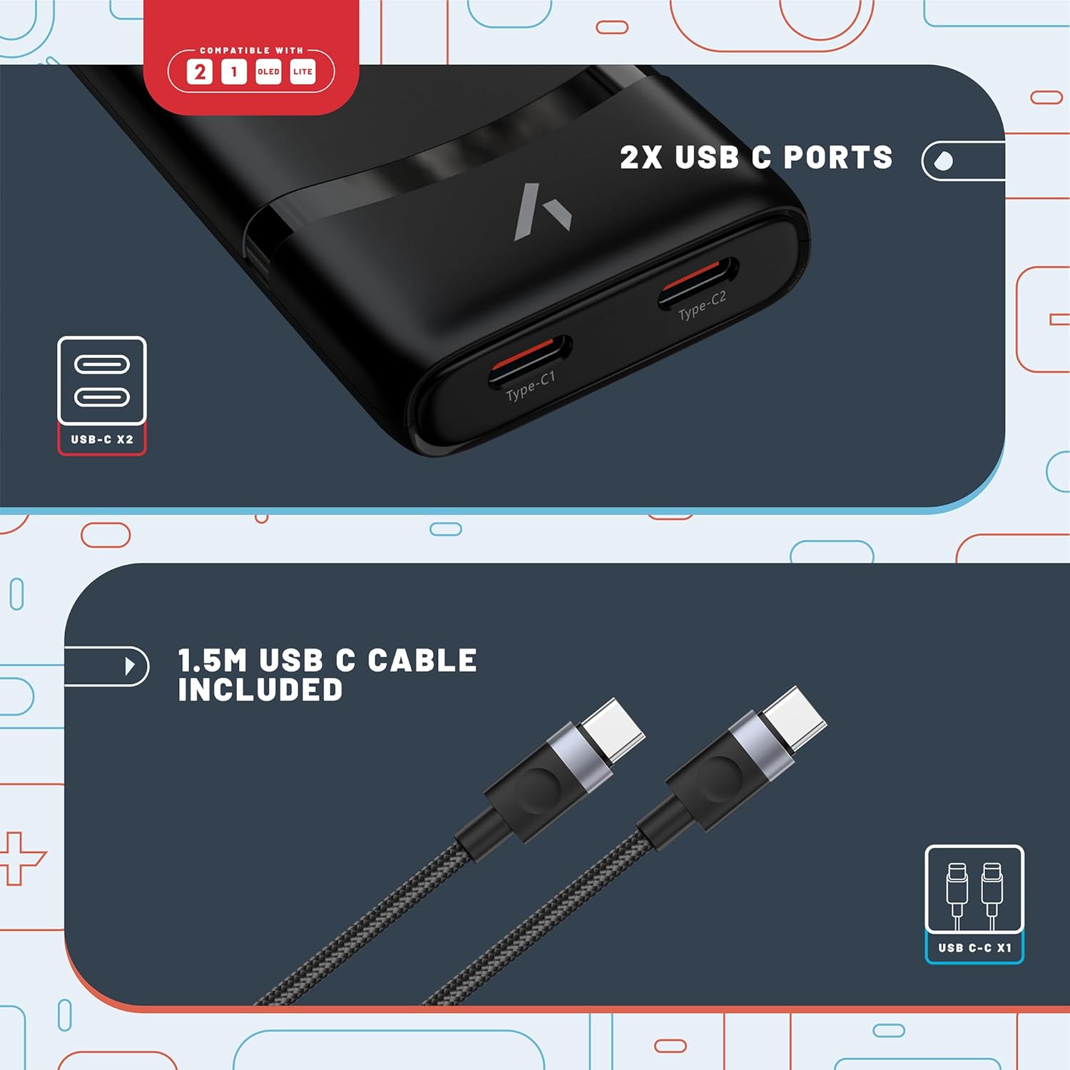 `Stealth - Slim Travel Adapter - Switch, Oled, Lite, Switch 2`