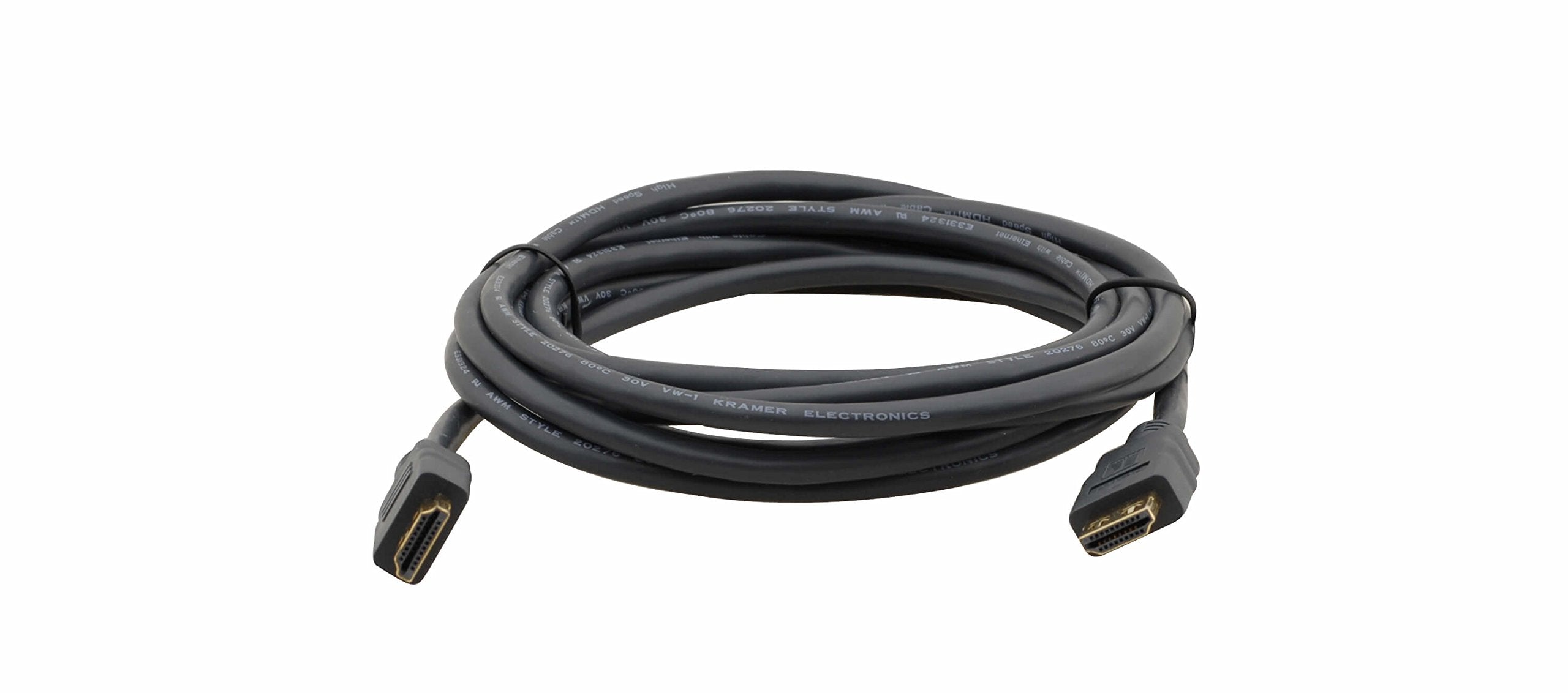 Kramer Electronics C-MHM/MHM 7.6 m HDMI Type A (Standard) HDMI Type A (Standard) Black HDMI Cable - HDMI Cables (7.6 m, HDMI Type A (Standard), HDMI Type A (Standard), Black