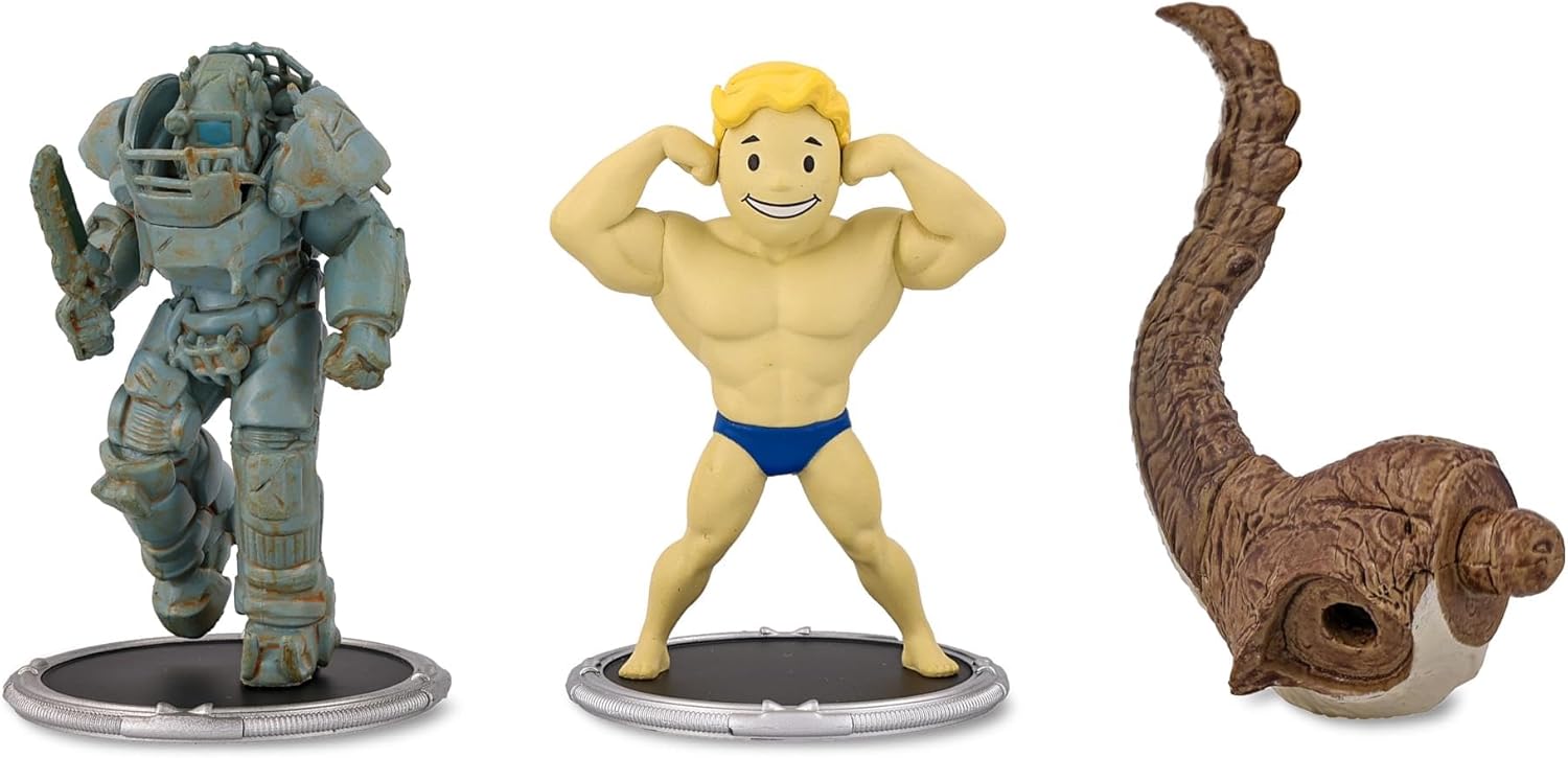 Fallout Raider and Vault Boy (Strong) Mini Figure Set (Build-a-Figure Deathclaw