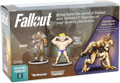 Fallout Raider and Vault Boy (Strong) Mini Figure Set (Build-a-Figure Deathclaw