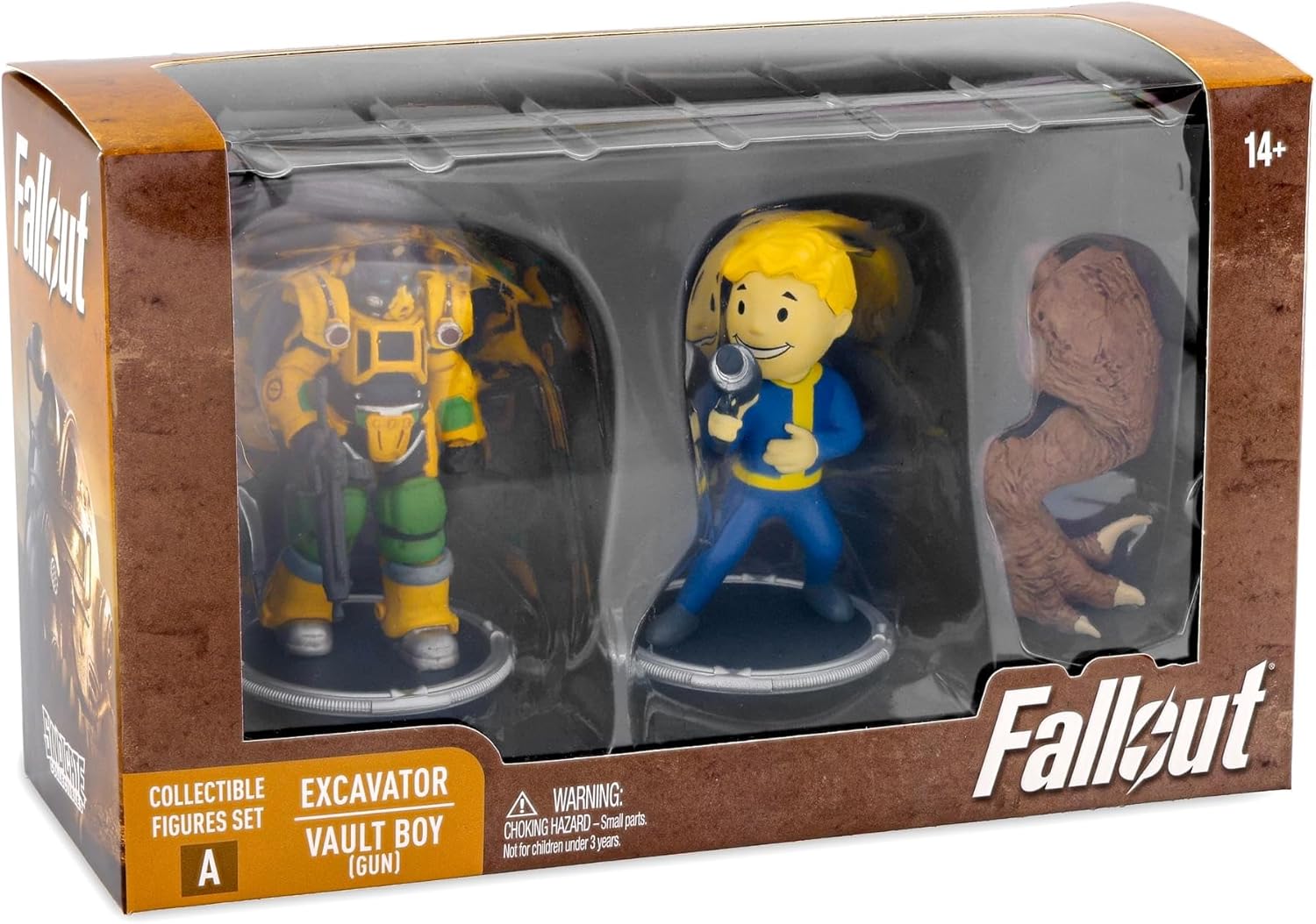 Fallout Excavator and Vault Boy (Gun) Mini Figure Set (Build-a-Figure Deathclaw
