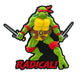 Teenage Mutant Ninja Turtles Soft Touch PVC Magnet: inchRaphaelinch