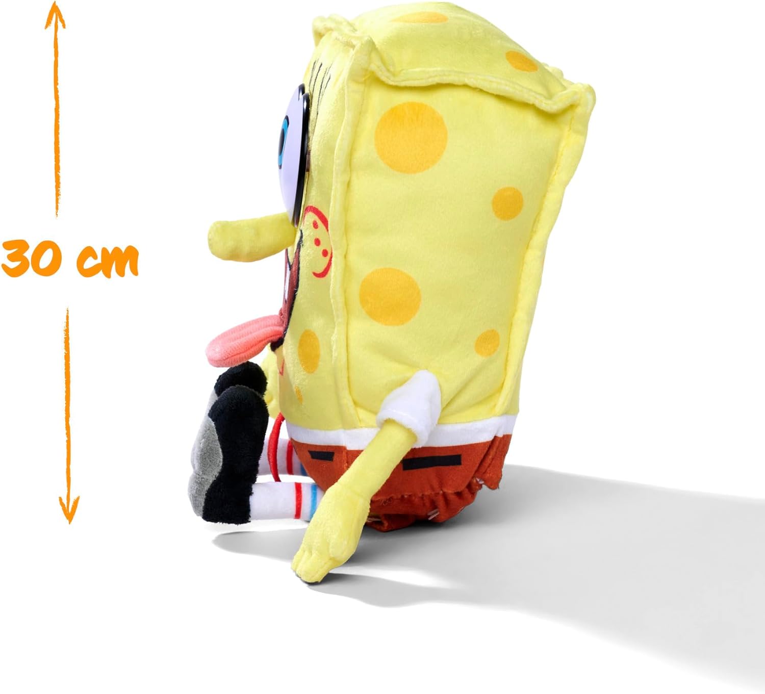 Simba Peluche de Bob Esponja 30 cm con Divertidas Funciones y Sonidos, para Fans y niños a Partir de 5 años (109491008