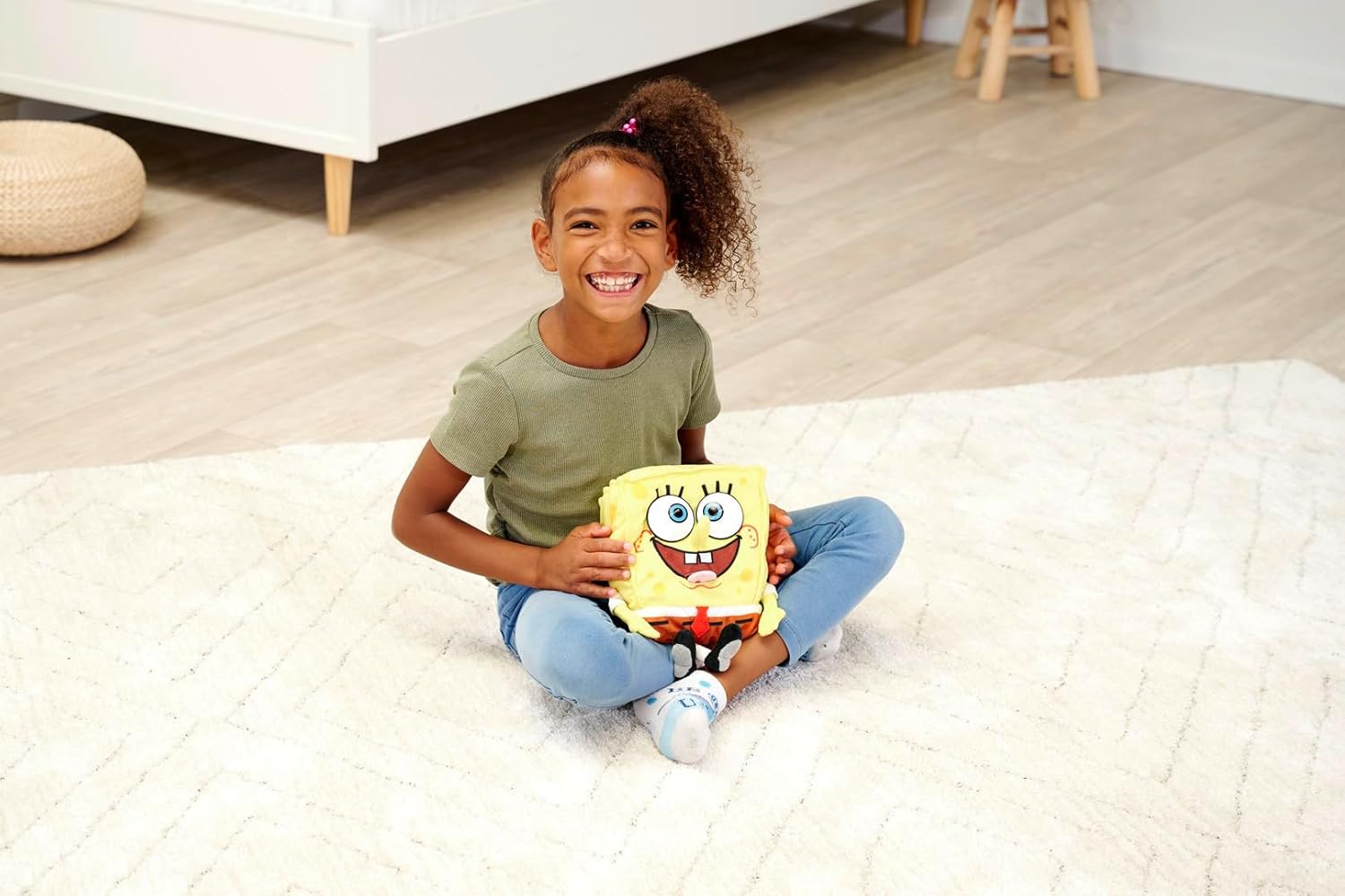 Simba Peluche de Bob Esponja 30 cm con Divertidas Funciones y Sonidos, para Fans y niños a Partir de 5 años (109491008