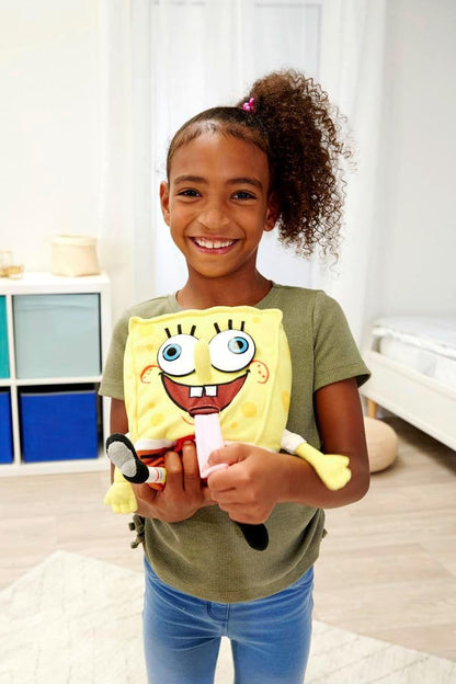 Simba Peluche de Bob Esponja 30 cm con Divertidas Funciones y Sonidos, para Fans y niños a Partir de 5 años (109491008