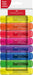 Faber-Castell 254648 Highlighter Set 46, Pack of 8, Neon Colours, with Durable Chisel Tip, Line Width 1-5 mm, Refillable