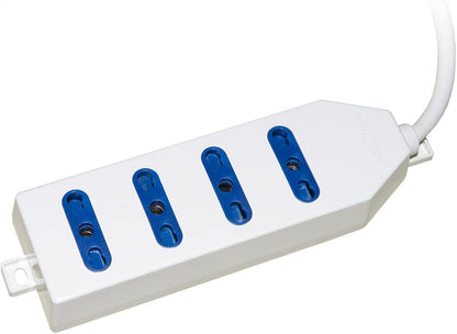 Multipresa 4P. White Bipasso