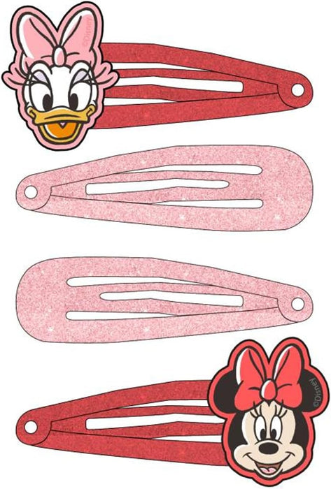 Minnie Mouse - Pink Hair Clips 4 Pieces