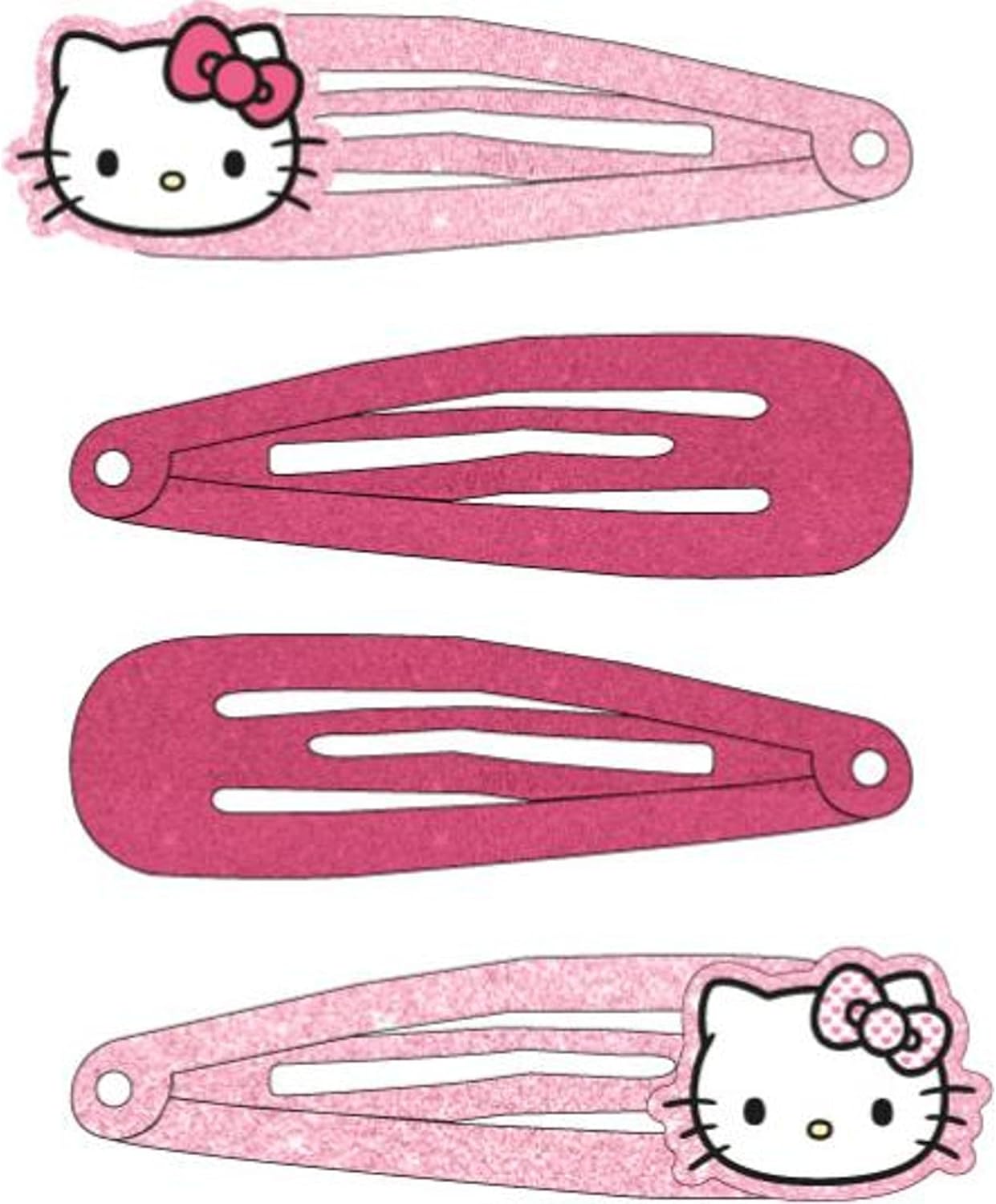 Hello Kitty - Hair Clips 4 Pieces Pink