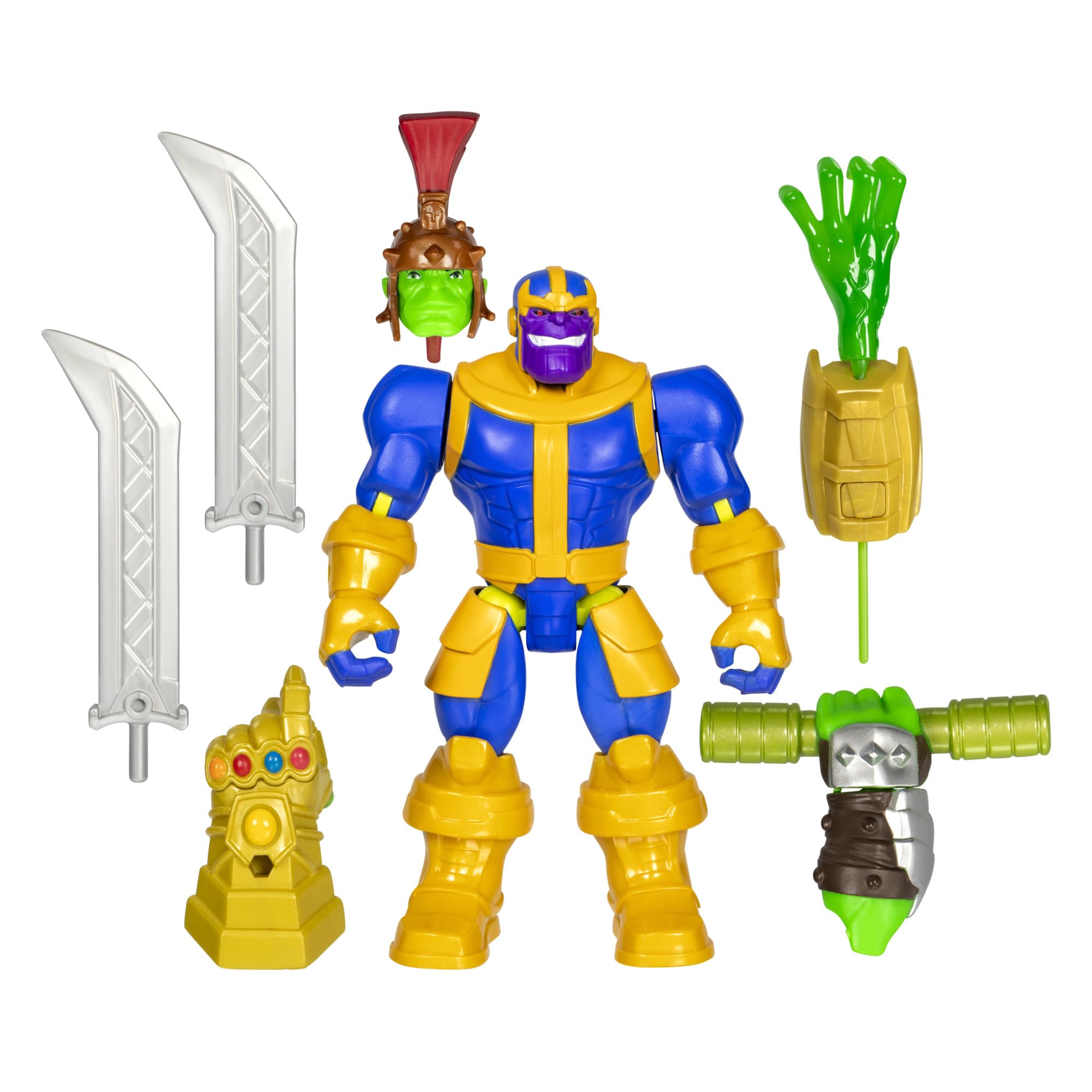 AVENGERS MixMashers Marvel Thanos Custom Mix-And-Match Deluxe Action Figure & Accessories, Purple