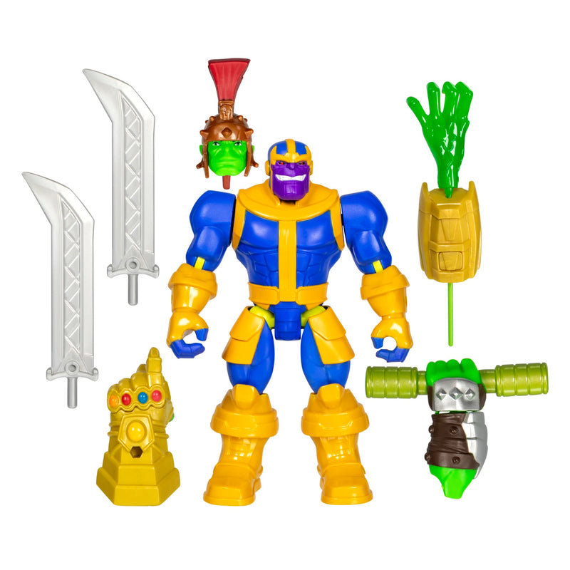 AVENGERS MixMashers Marvel Thanos Custom Mix-And-Match Deluxe Action Figure & Accessories, Purple