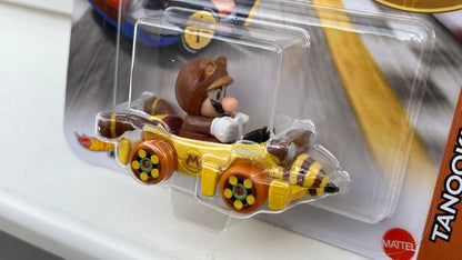 Hot Wheels Mario Kart Tanooki Mario with Bumble V Mattel 2022