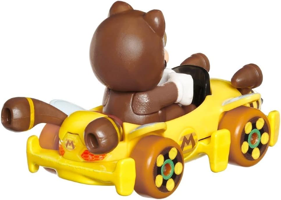 Hot Wheels Mario Kart Tanooki Mario with Bumble V Mattel 2022